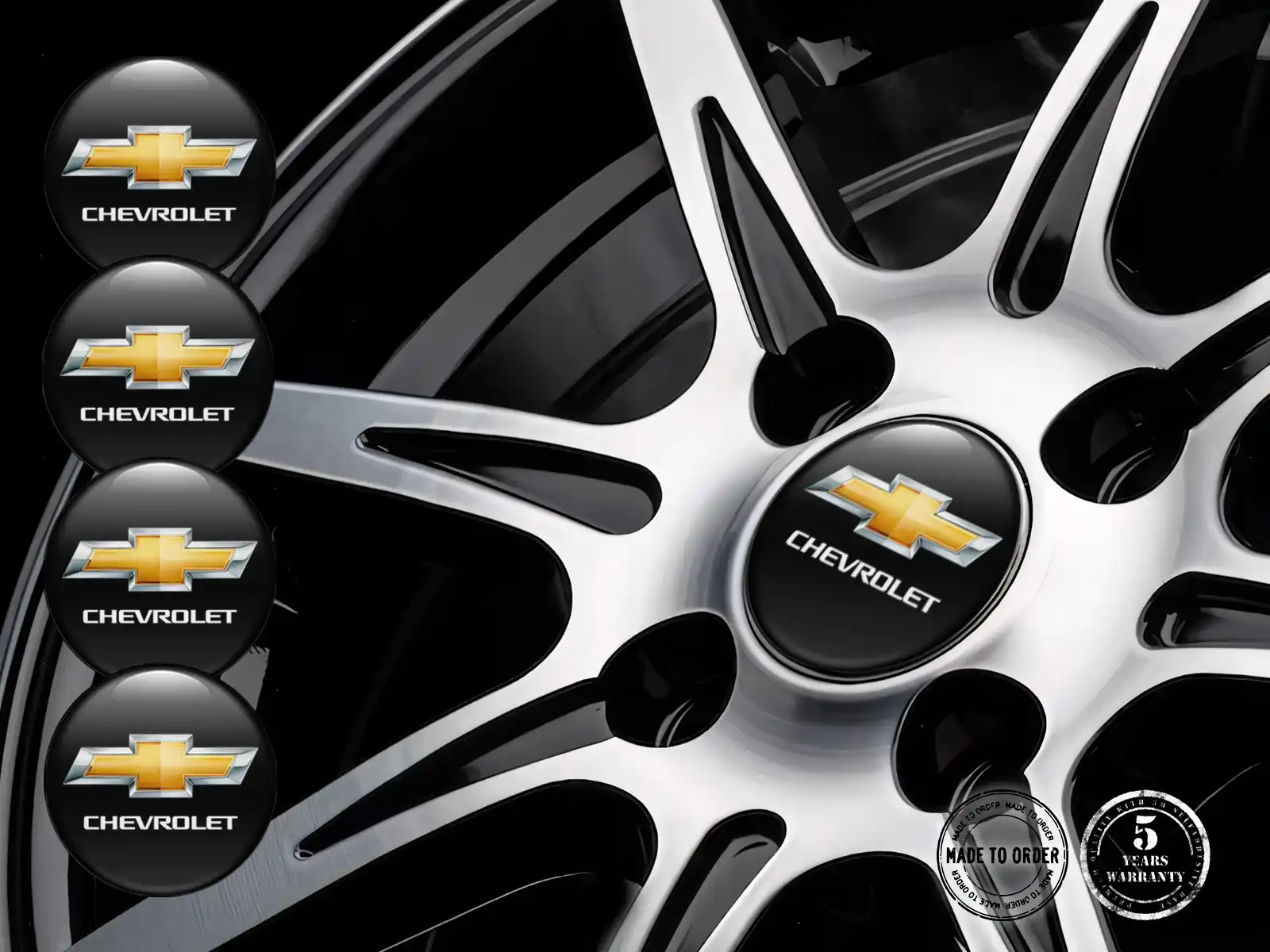 Chevrolet  Pegatinas Bombadas Edición Calcomanías Estilo de Silicona